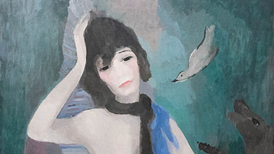 Marie Laurencin - Portrait de mademoiselle Chanel ( 1923 ) Huile sur toile 
